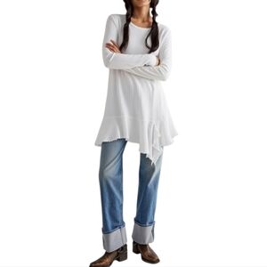 NWOT Free People Cotton Textured Oversized Tunic Size S